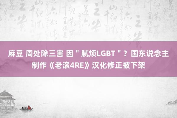 麻豆 周处除三害 因＂腻烦LGBT＂？国东说念主制作《老滚4RE》汉化修正被下架